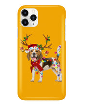 Load image into Gallery viewer, Beagle Gorgeous Reindeer Xmas Lights Gift For Dog Lovers Phone case
