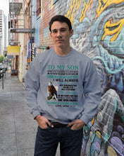Load image into Gallery viewer, Look Right Beside You Eagle Mom Gift For Son Sweatshirt
