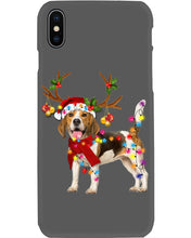 Load image into Gallery viewer, Beagle Gorgeous Reindeer Xmas Lights Gift For Dog Lovers Phone case
