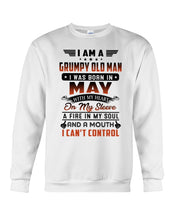 Load image into Gallery viewer, I'm A Grumpy Old Man I Was Born In May With My Heart Sweatshirt
