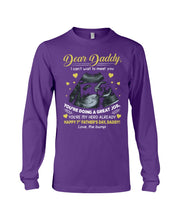 Load image into Gallery viewer, Gift From Bump To Daddy You're My Hero Already Happy Father's Day Unisex Long Sleeve
