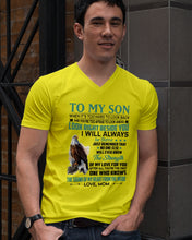 Load image into Gallery viewer, Look Right Beside You Eagle Mom Gift For Son Guys V-Neck
