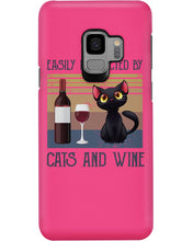 Load image into Gallery viewer, Easily Distracted By Cats And Wine Special Custom Design Phone case
