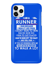 Load image into Gallery viewer, I Am A Runner I Run Because I Really Like Food Custom Design Phone case
