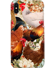 Load image into Gallery viewer, Lovely Phone Case With Flowers Gift For Chicken Lovers Phone case
