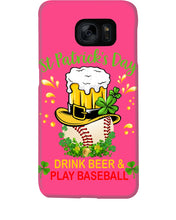 Load image into Gallery viewer, Baseball Drink Beer Day St Patrick's Day Gift For Baseball Lovers Phone case
