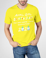 Load image into Gallery viewer, April Birthday Girl The One Where I Was Quarantined 2020 Guys V-Neck
