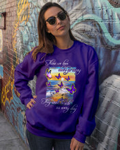 Load image into Gallery viewer, Butterfly Sunset On Beach Those We Love Don't Go Away Gift For Lover Sweatshirt
