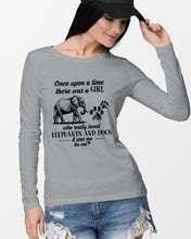Load image into Gallery viewer, A Girl Really Loved Elephants And Dogs  Special Custom Design Unisex Long Sleeve
