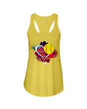 Load image into Gallery viewer, Lovely Phone Case My Heart Is On Field Gift For Softball Lovers Ladies Flowy Tank
