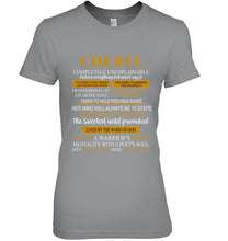 Load image into Gallery viewer, Cheryl Custom Name Gift A Warrior's Mentality With A Poet's Soul Ladies Tee
