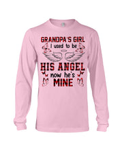 Load image into Gallery viewer, Grandpa's Girl I Used To Be His Angel Gift For Men Unisex Long Sleeve
