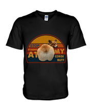 Load image into Gallery viewer, Corgi Stop Staring At My Butt Gift For Dog Lovers Guys V-Neck
