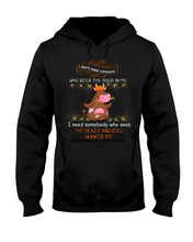 Load image into Gallery viewer, Cow I Need Somebody Who Sees The Crazy And Still Wants Me Hoodie
