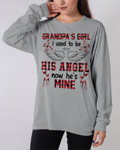 Load image into Gallery viewer, Grandpa's Girl I Used To Be His Angel Gift For Men Unisex Long Sleeve
