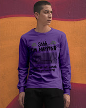 Load image into Gallery viewer, Cute Coffee Cup Shh I’m Napping Please Do Not Disturb Gift For Nurse Unisex Long Sleeve
