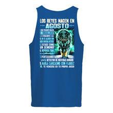 Load image into Gallery viewer, Birthday Gift Los Reyes Nacen En Agosto Angry Wolf Unisex Tank Top
