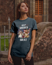 Load image into Gallery viewer, Keep America Great Yorkshire Terrier Gift For Dog Lovers Guys Tee
