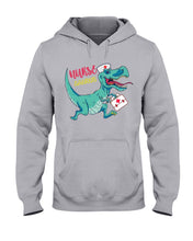Load image into Gallery viewer, Funny Nurse Saurus Gifts For Nurse Lovers Hoodie
