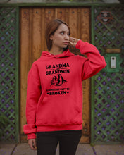 Load image into Gallery viewer, Grandma And Grandson A Bond That Can't Be Broken Custom Design Hoodie

