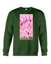 Load image into Gallery viewer, Beautiful Flamingo And Feather Gift For Flamingo Lovers Sweatshirt
