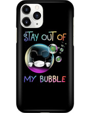 Load image into Gallery viewer, Lovely Phone Case Rainbow Design Stay Out Of My Bubble Gift For Friends Phone case
