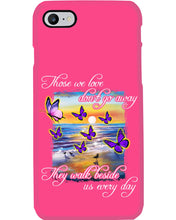 Load image into Gallery viewer, Butterfly Sunset On Beach Those We Love Don't Go Away Gift For Lover Phone case
