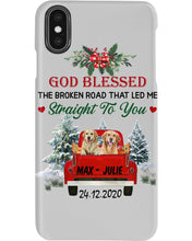 Load image into Gallery viewer, Golden Retriever X-mas Road Gift For Dog Lovers Phone case

