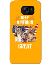 Load image into Gallery viewer, Keep America Great Yorkshire Terrier Gift For Dog Lovers Phone case
