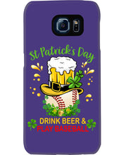 Load image into Gallery viewer, Baseball Drink Beer Day St Patrick's Day Gift For Baseball Lovers Phone case
