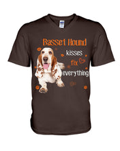 Load image into Gallery viewer, Basset Hound Kisses Fix Everything Gift For Dog Lovers Guys V-Neck
