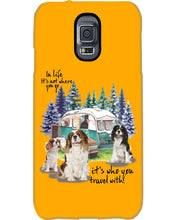 Load image into Gallery viewer, Cavalier King It's Who You Travel With Gift For Dog Lovers Phone case
