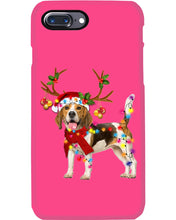 Load image into Gallery viewer, Beagle Gorgeous Reindeer Xmas Lights Gift For Dog Lovers Phone case
