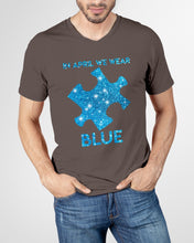 Load image into Gallery viewer, In April We Wear Blue Autism Awareness Special Custom Design Guys V-Neck
