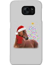 Load image into Gallery viewer, Cute Horse With Santa Hat Lovely Christmas Tree Gift For Horse Lovers Phone case
