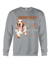 Load image into Gallery viewer, Basset Hound Kisses Fix Everything Gift For Dog Lovers Sweatshirt
