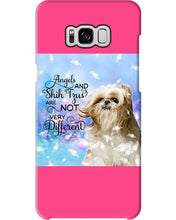 Load image into Gallery viewer, Angels And Shih Tzu Are Not Different Gift For Dog Lovers Phone case
