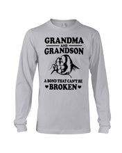 Load image into Gallery viewer, Grandma And Grandson A Bond That Can't Be Broken Custom Design Unisex Long Sleeve
