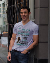 Load image into Gallery viewer, Look Right Beside You Eagle Mom Gift For Son Guys V-Neck
