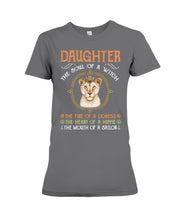 Load image into Gallery viewer, Daughter The Soul Of Witch The Fire Of Lioness Ladies Tee
