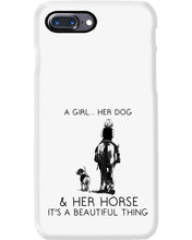 Load image into Gallery viewer, A Girl Her Dog Her Horse It's A Beautiful Thing Phone case
