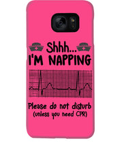 Load image into Gallery viewer, Cute Coffee Cup Shh I’m Napping Please Do Not Disturb Gift For Nurse Phone case
