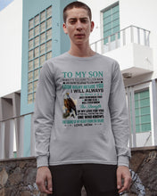 Load image into Gallery viewer, Look Right Beside You Eagle Mom Gift For Son Unisex Long Sleeve
