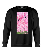 Load image into Gallery viewer, Beautiful Flamingo And Feather Gift For Flamingo Lovers Sweatshirt
