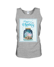Load image into Gallery viewer, Cat In Bottle Magic Christmas Design Gift For Cat Lovers Unisex Tank Top
