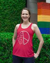 Load image into Gallery viewer, Image All The People Living Life In Peace Custom Design For Friends Ladies Flowy Tank
