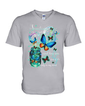 Load image into Gallery viewer, Butterfly Close My Eyes And Hug You Gift For Women Guys V-Neck
