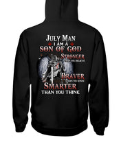 Load image into Gallery viewer, July Man Son Of God Birthday Meaningful Gift For Men Hoodie
