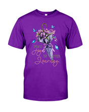 Load image into Gallery viewer, Butterflies Find Joy In The Journey Gift For Daughter Guys Tee

