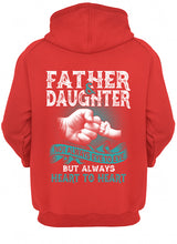 Load image into Gallery viewer, Father And Daughter Always Heart To Heart Gift For Dad Hoodie
